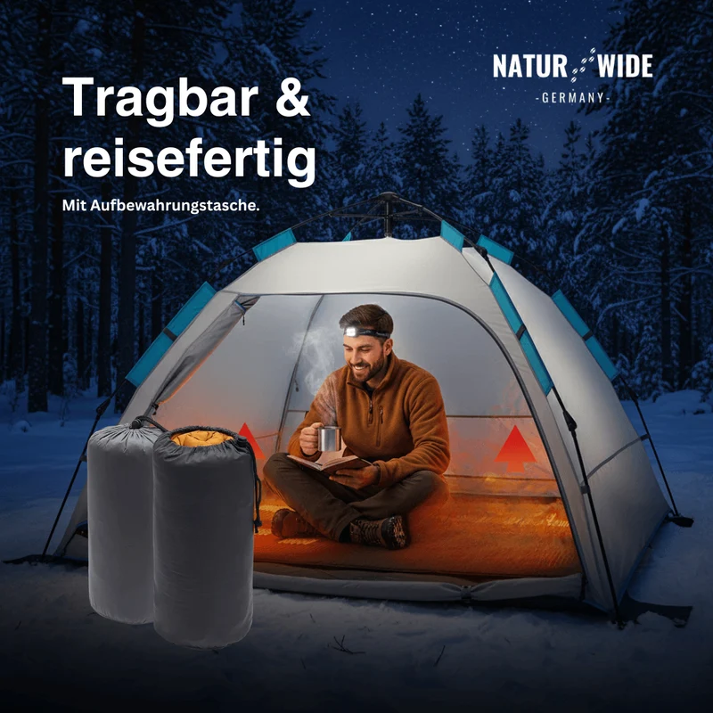 Beheizbare Isomatte USB – 5 Heizzonen Camping (198 x 61 cm)