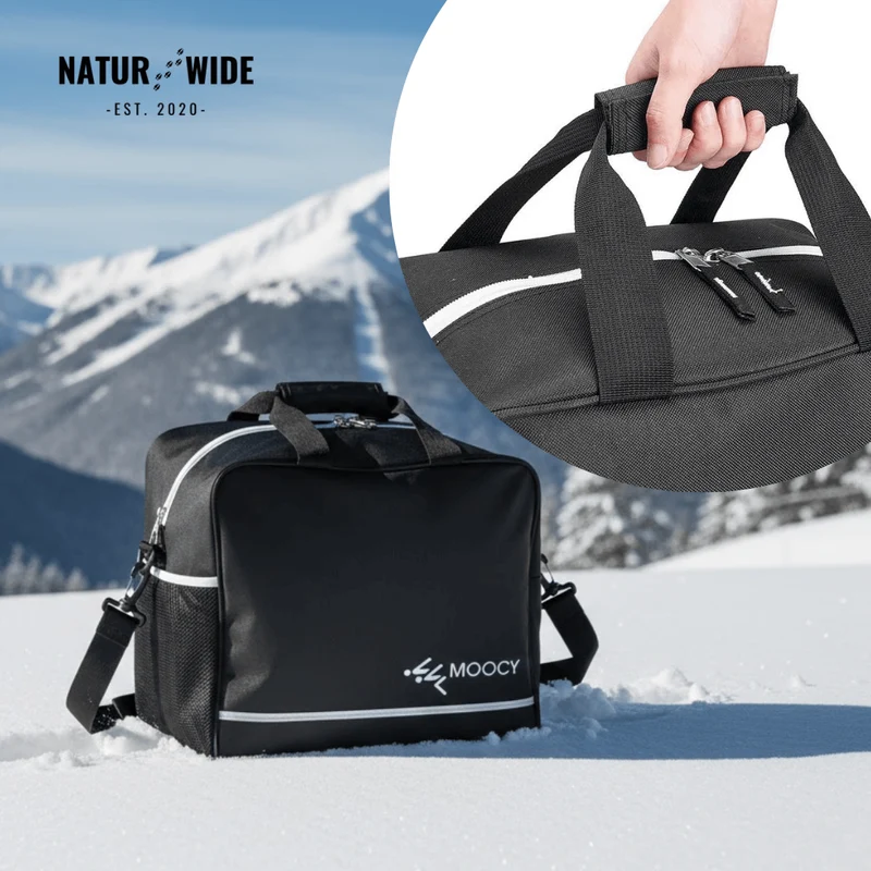 2-Piece Ski Bag Set – Ski Carrier & Boot Bag Combo (Adjustable up to 80")