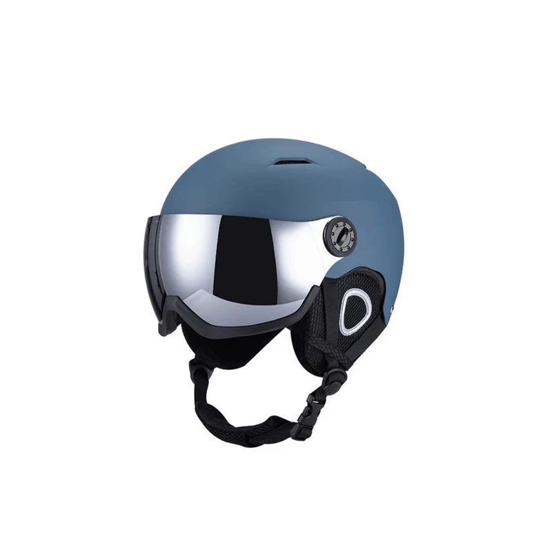 Premium Ski Helmet with Integrated Goggles – Warm & Shockproof