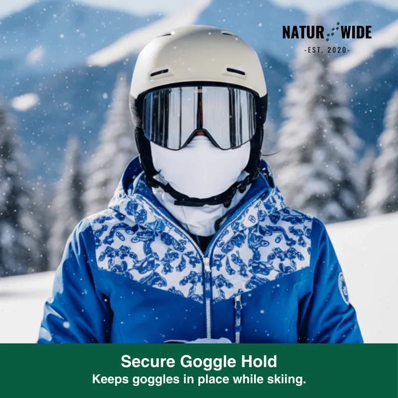 Premium Ski Helmet with Integrated Goggles – Warm & Shockproof