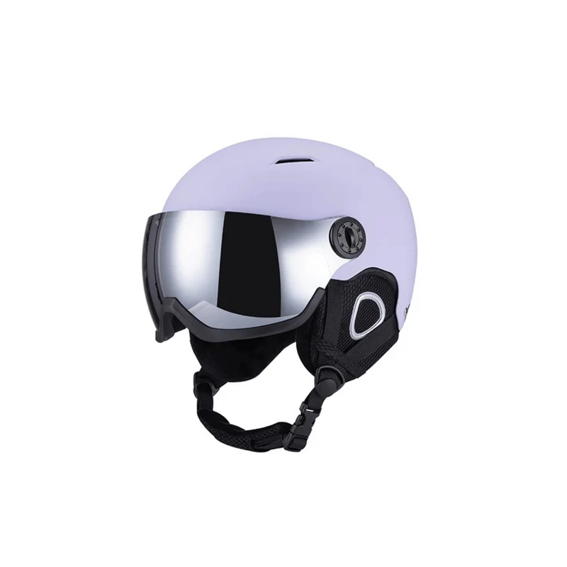 Premium Ski Helmet with Integrated Goggles – Warm & Shockproof