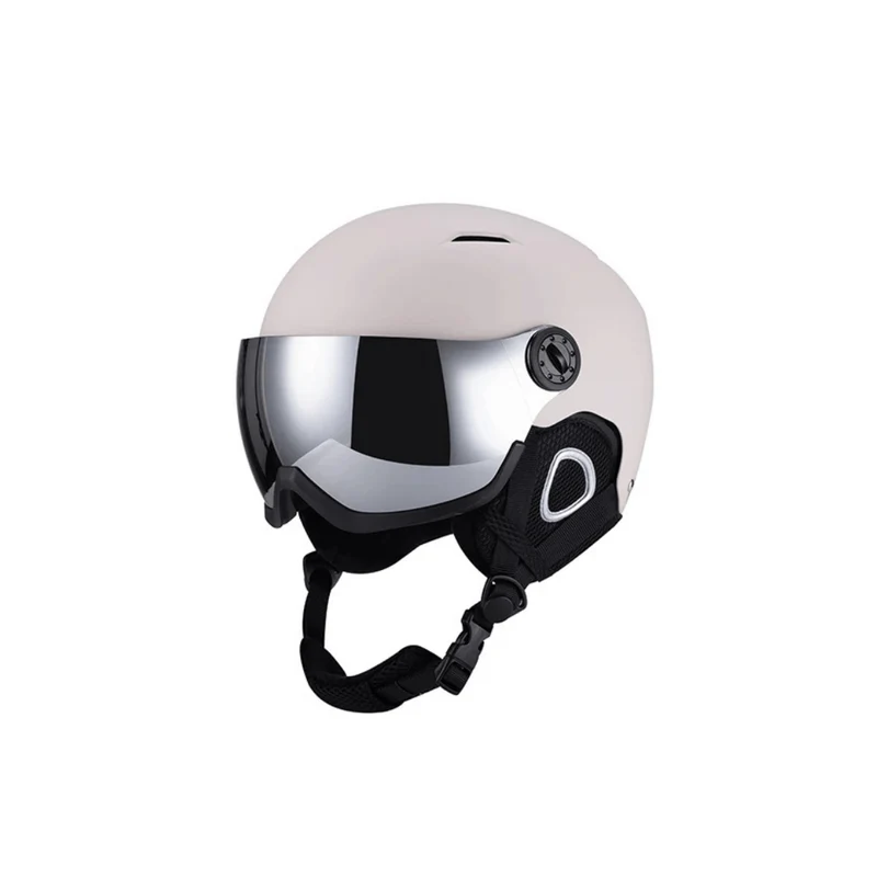 Premium Ski Helmet with Integrated Goggles – Warm & Shockproof