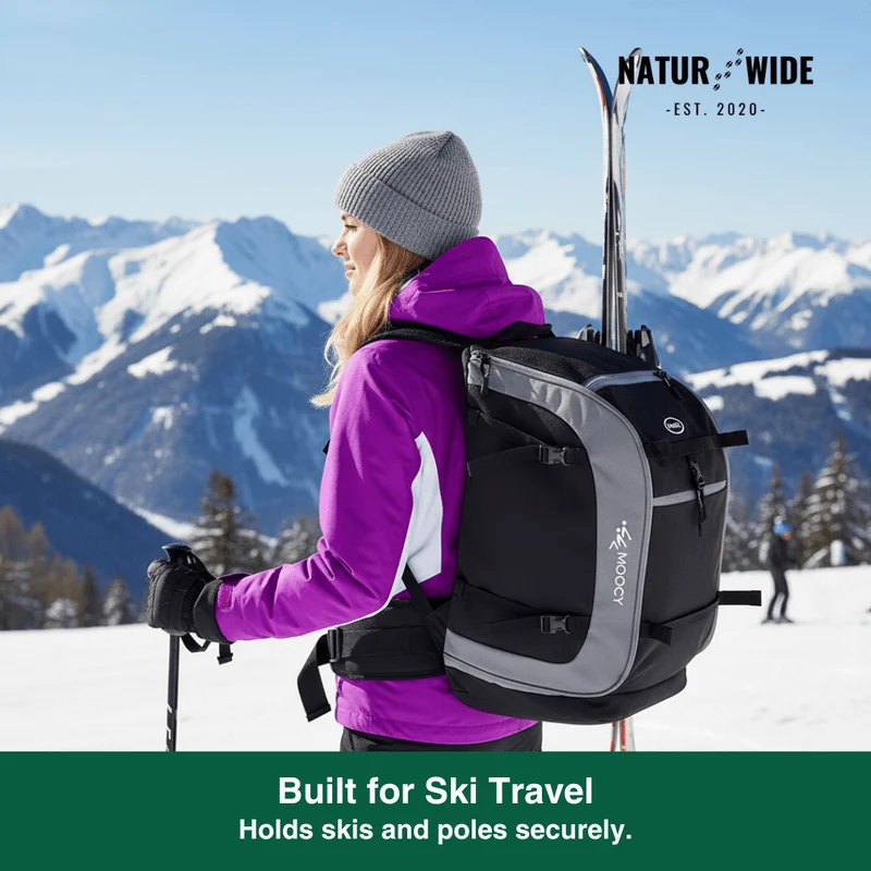 2200oz Ski Boot Bag Backpack – Large Capacity for Helmet, Boots & Gear