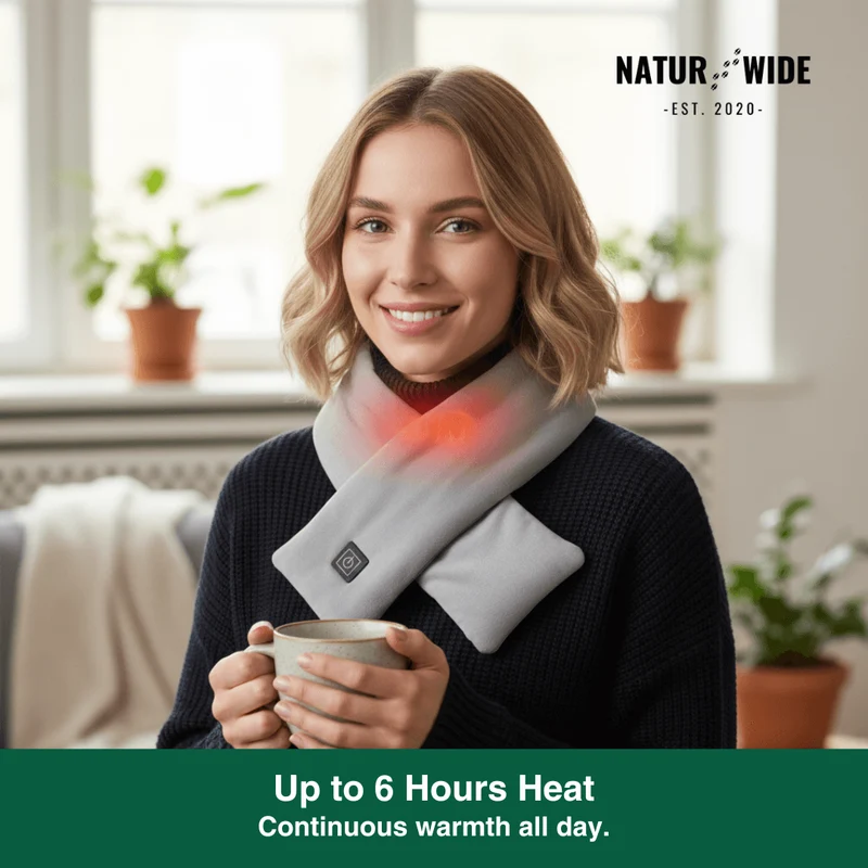 Electric Heated Scarf – USB Washable Thermal Neck Warmer