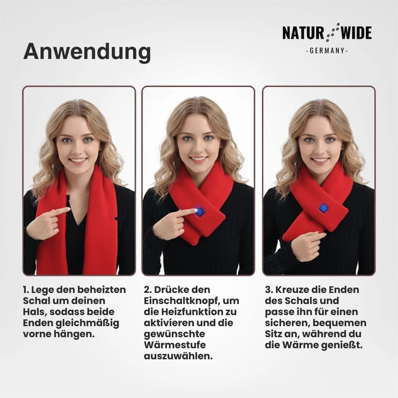 Beheizter Schal USB – Waschbarer Thermo-Nackenwärmer