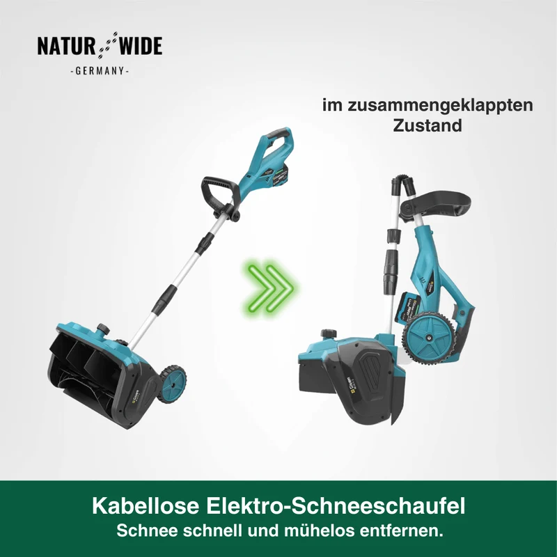 Akku Schneefräse 3500W – Bürstenloser Schneeschieber