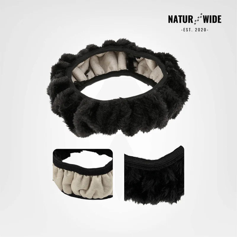 Soft Plush Steering Wheel Cover – Warm Winter Protector (15")