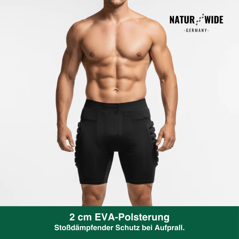 3D Polster-Shorts – Hüftschutz für Ski, Snowboard & Skate