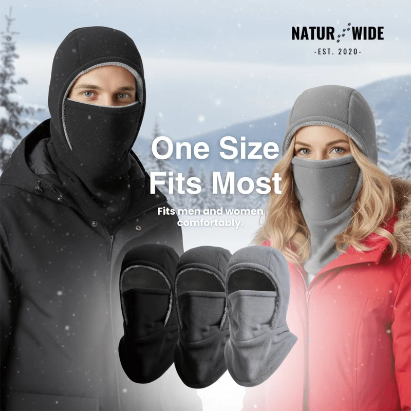 3-in-1 Winter Balaclava – Hat, Scarf & Face Mask