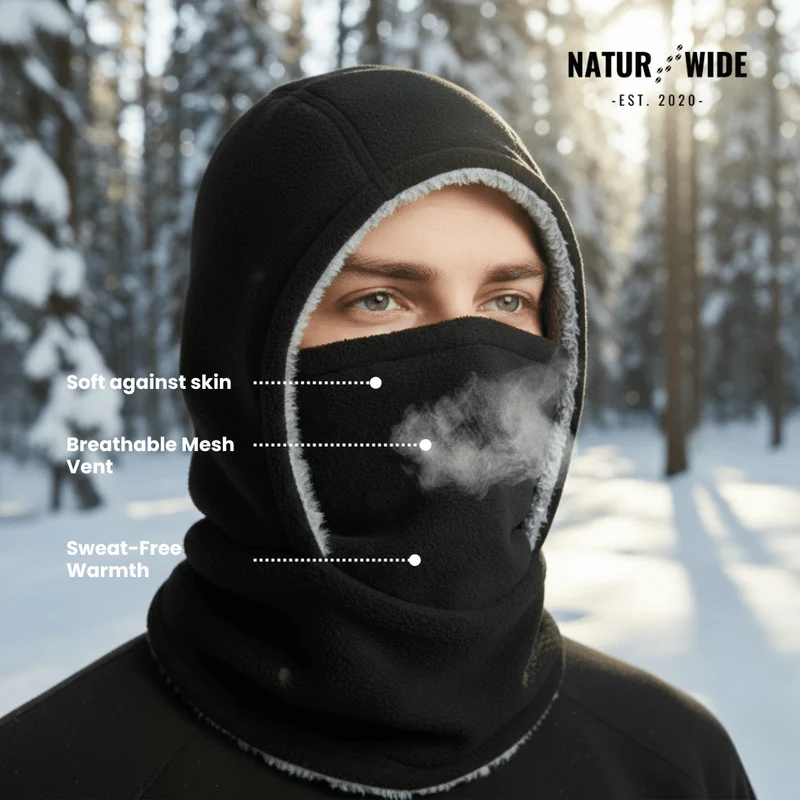 3-in-1 Winter Balaclava – Hat, Scarf & Face Mask