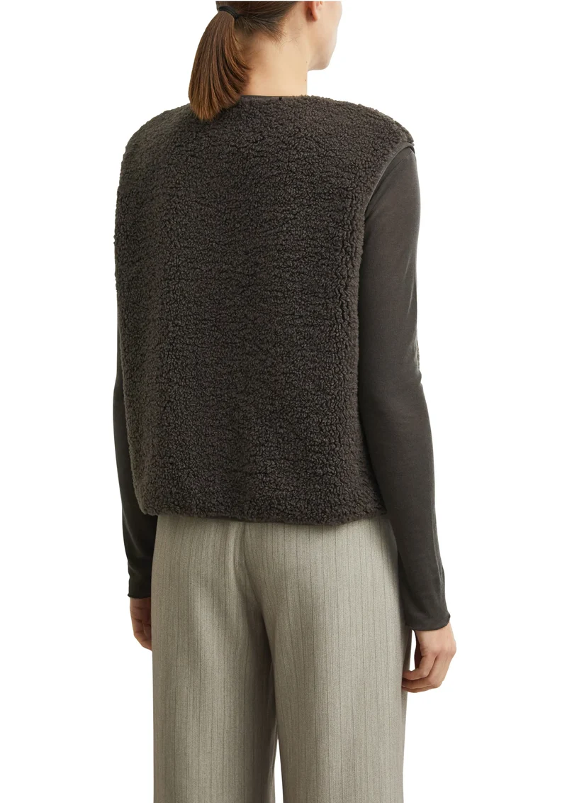 Teddy-Weste reversible