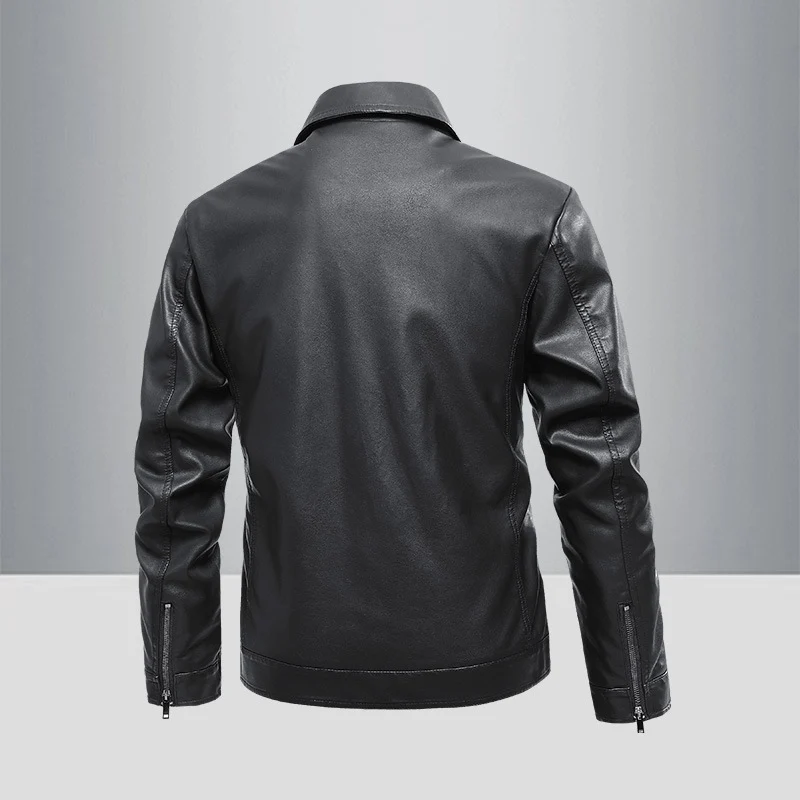 Herren Modische Sommerjacke im Biker-Stil Drune