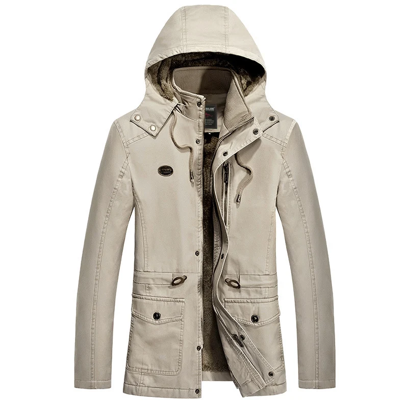 Herren Modische Outdoor-Jacke mit kuscheligem Futter Drune