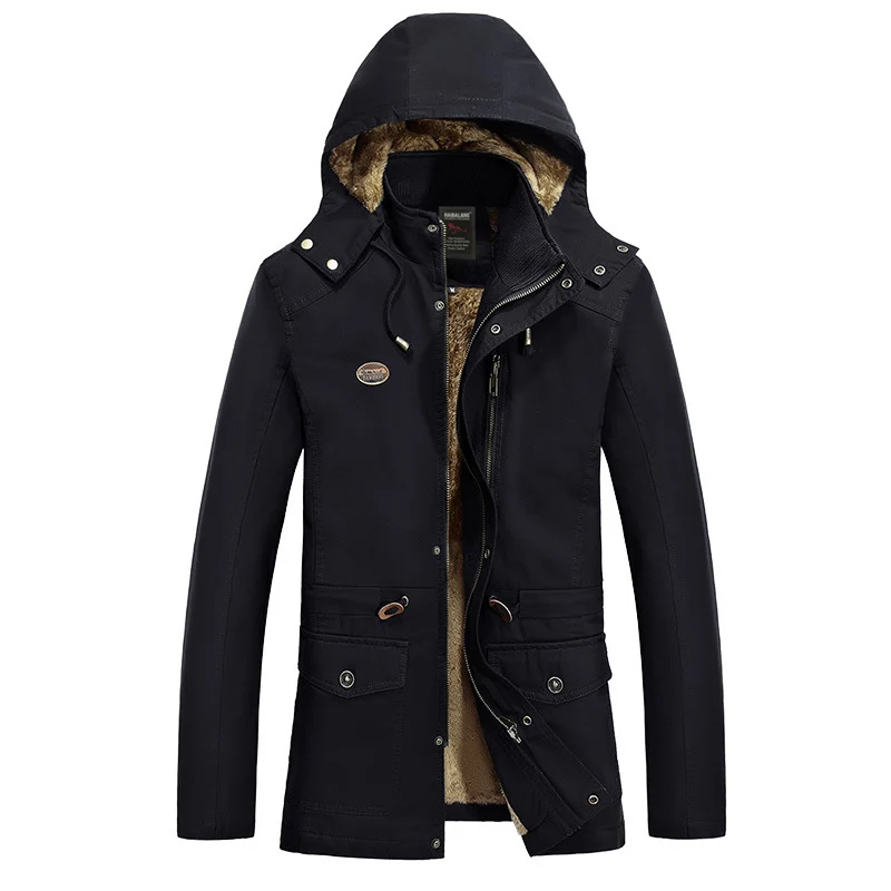 Herren Modische Outdoor-Jacke mit kuscheligem Futter Drune