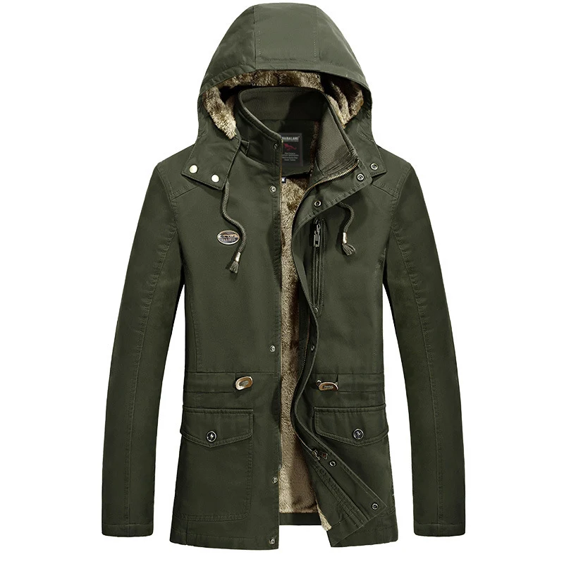 Herren Modische Outdoor-Jacke mit kuscheligem Futter Drune
