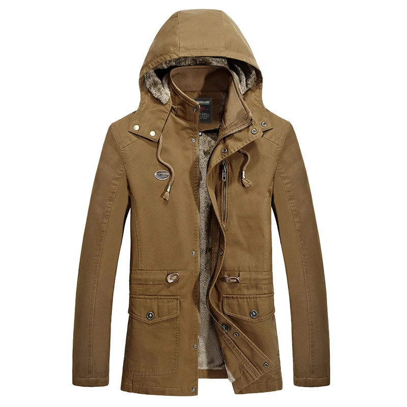Herren Modische Outdoor-Jacke mit kuscheligem Futter Drune