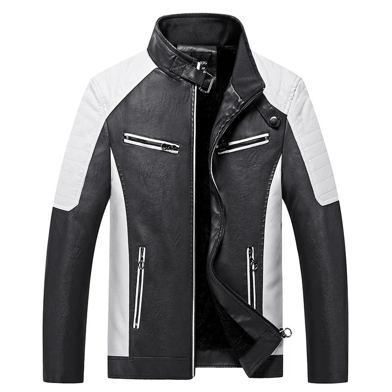 Herren modische Kunstlederjacke Drune