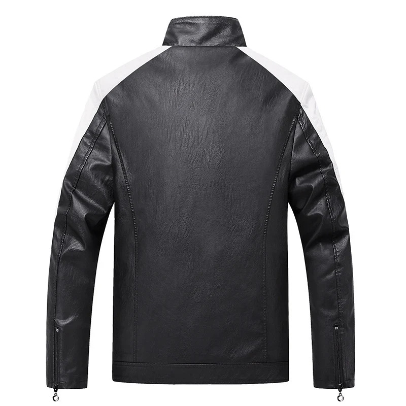 Herren modische Kunstlederjacke Drune