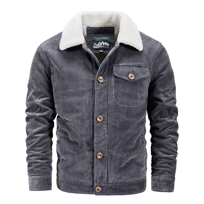 Herren Modische Cordjacke Drune