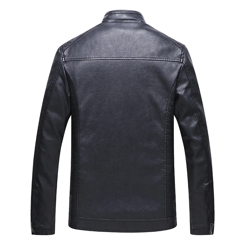 Herren Kunstlederjacke mit weichem Innenfutter Drune