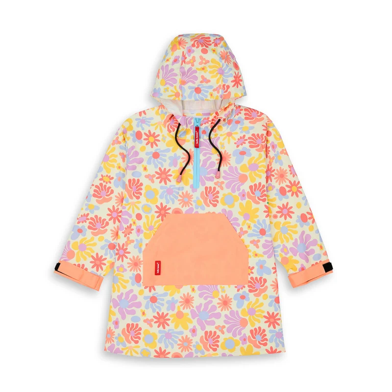 Regenponcho Retro Flowers