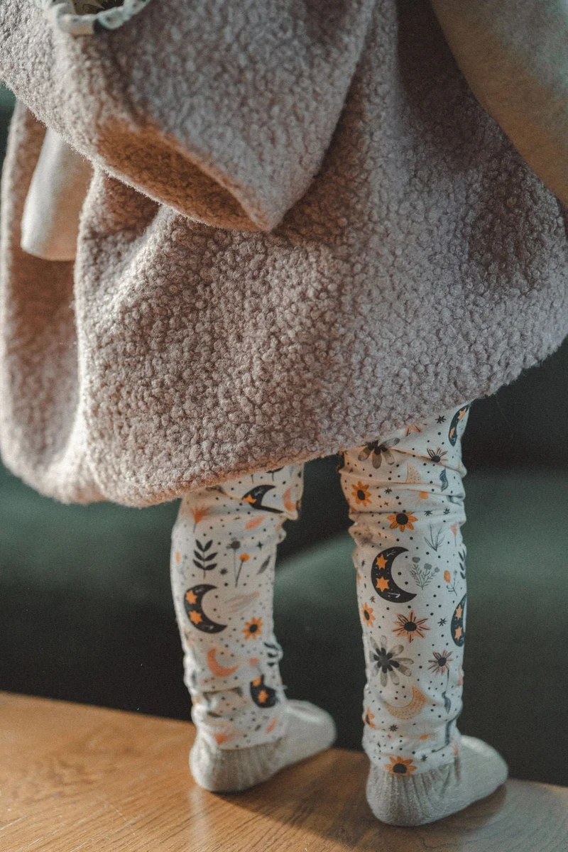Teddyweste aus Bouclé - Rosa x Boho Mond