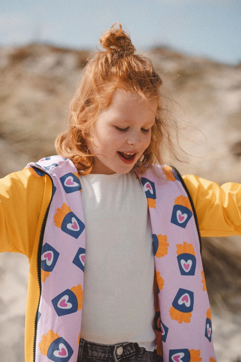 Regenjacke Gelb / Frittenliebe