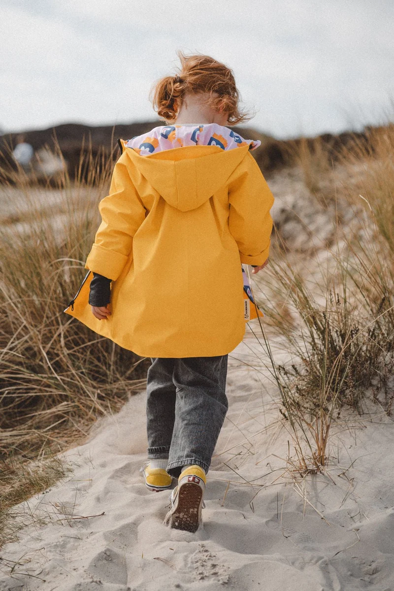 Regenjacke Gelb / Frittenliebe