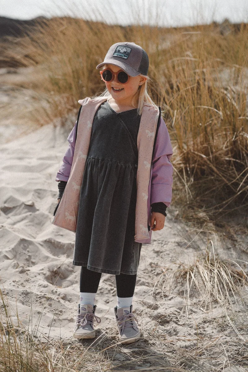 Regenjacke Mauve / Einhorn