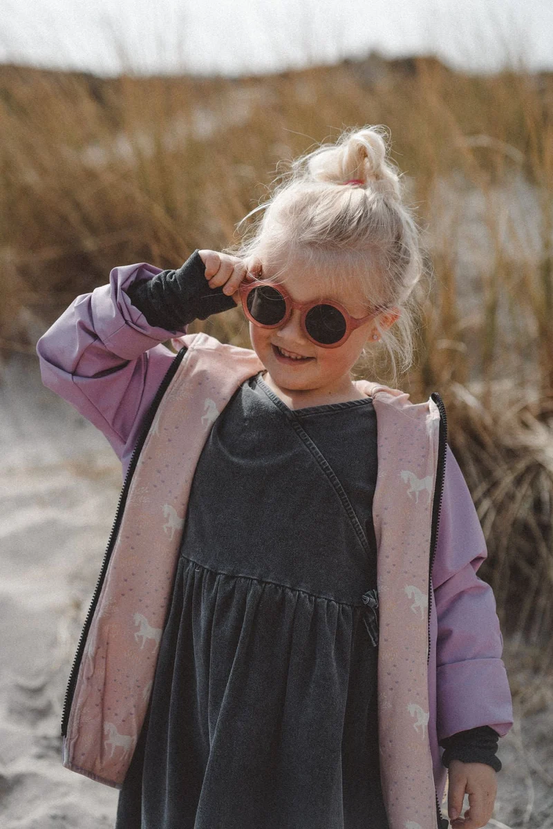 Regenjacke Mauve / Einhorn