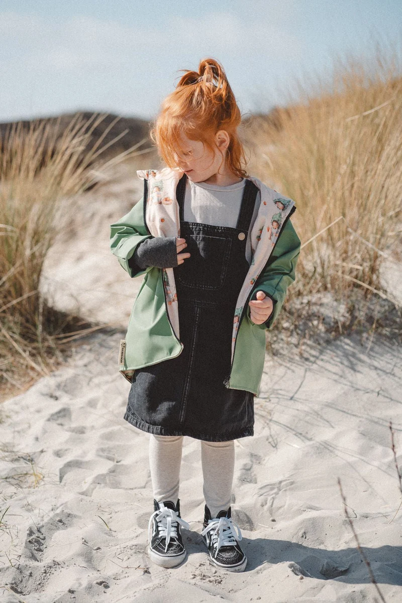 Regenjacke Eukalyptus / Erdbeermädchen