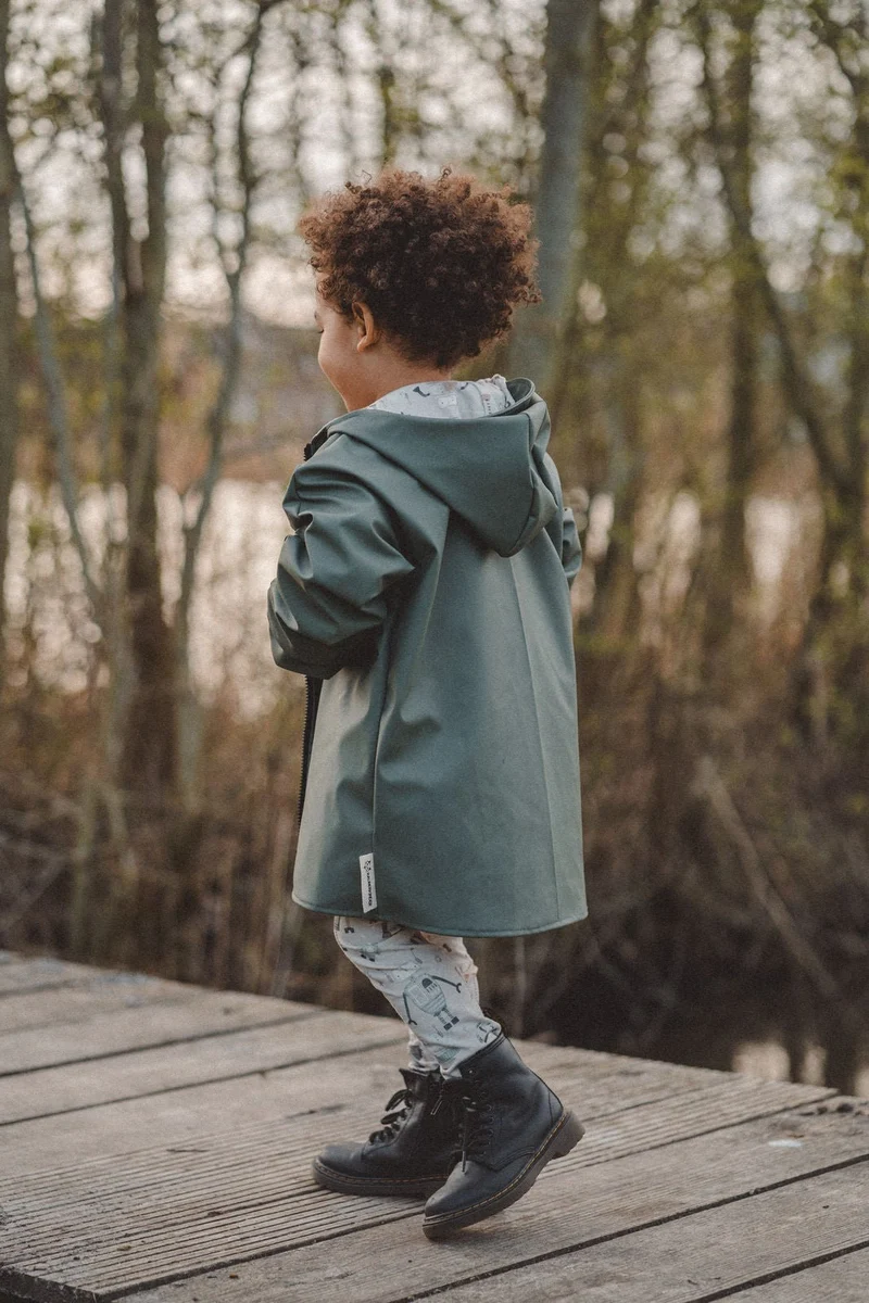 Regenjacke Olive / Roboter