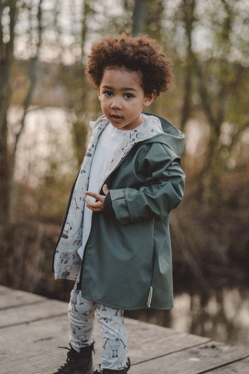 Regenjacke Olive / Roboter