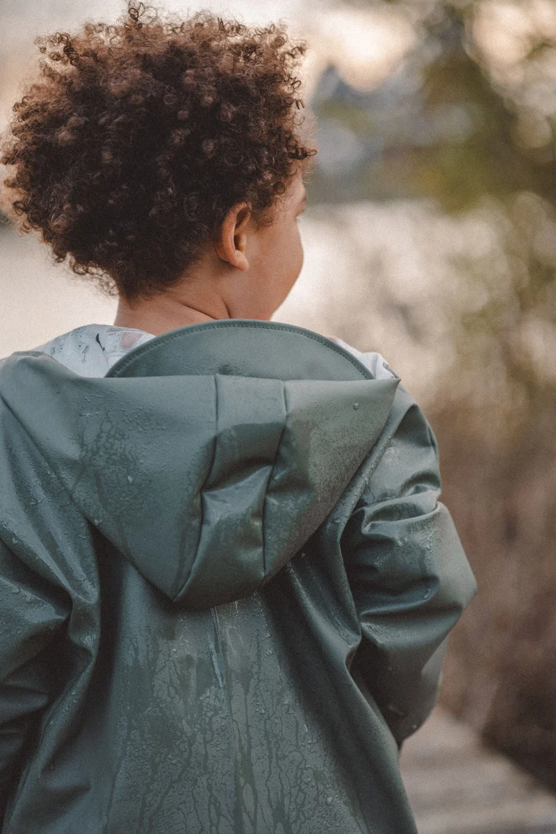 Regenjacke Olive / Roboter