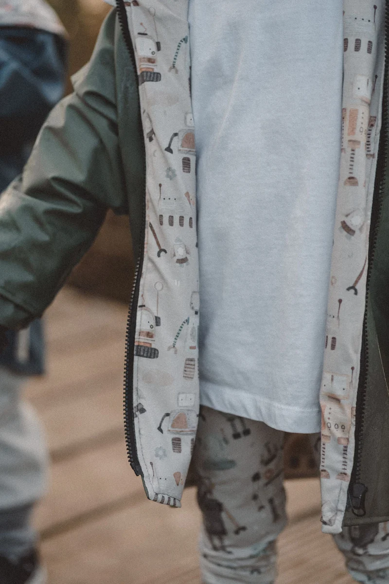 Regenjacke Olive / Roboter