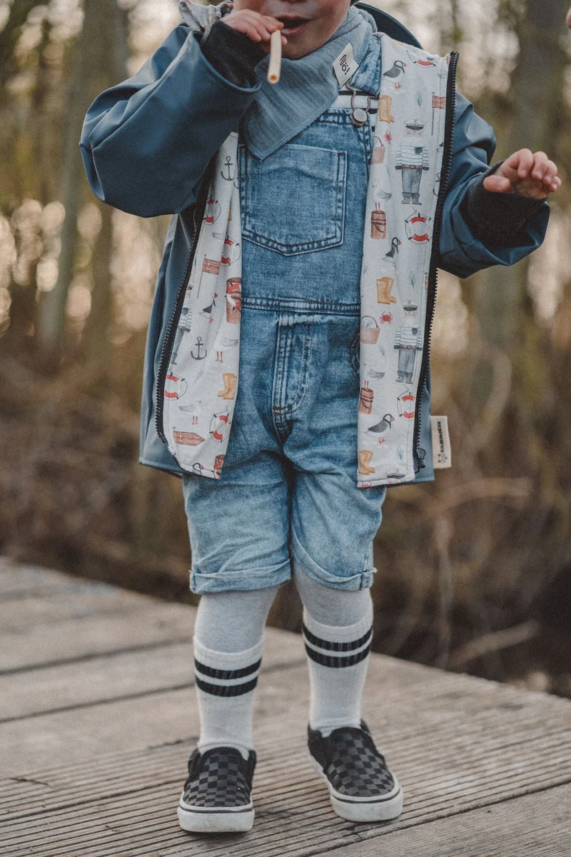 Regenjacke Rauchblau / Moin