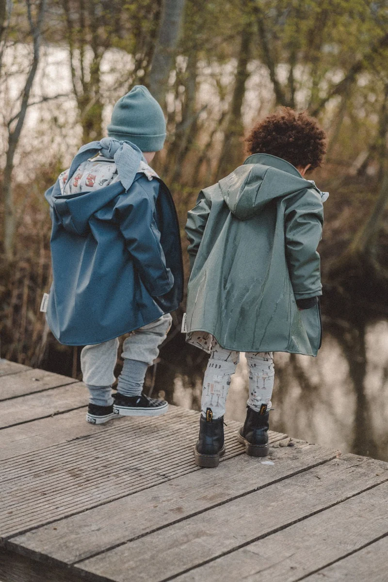 Regenjacke Rauchblau / Moin