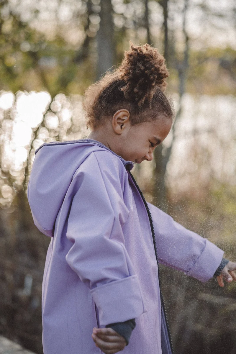 Regenjacke Mauve x Musselin