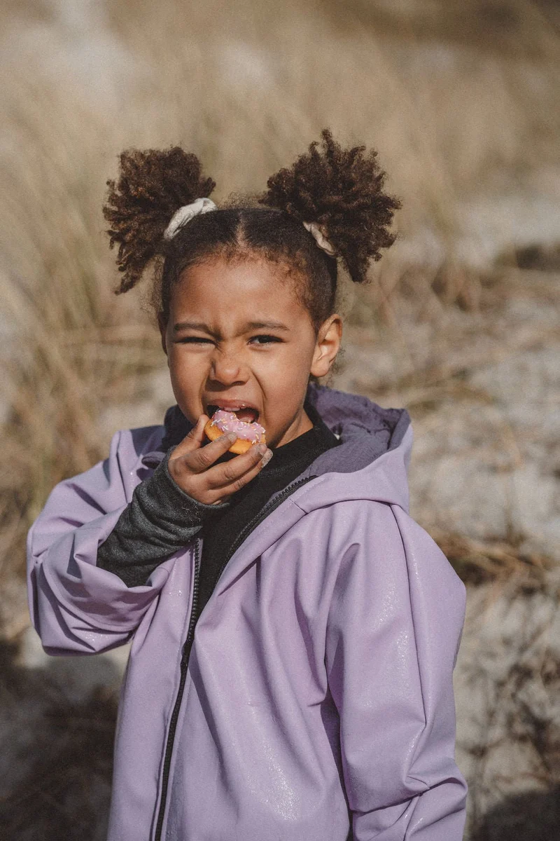 Regenjacke Mauve x Musselin