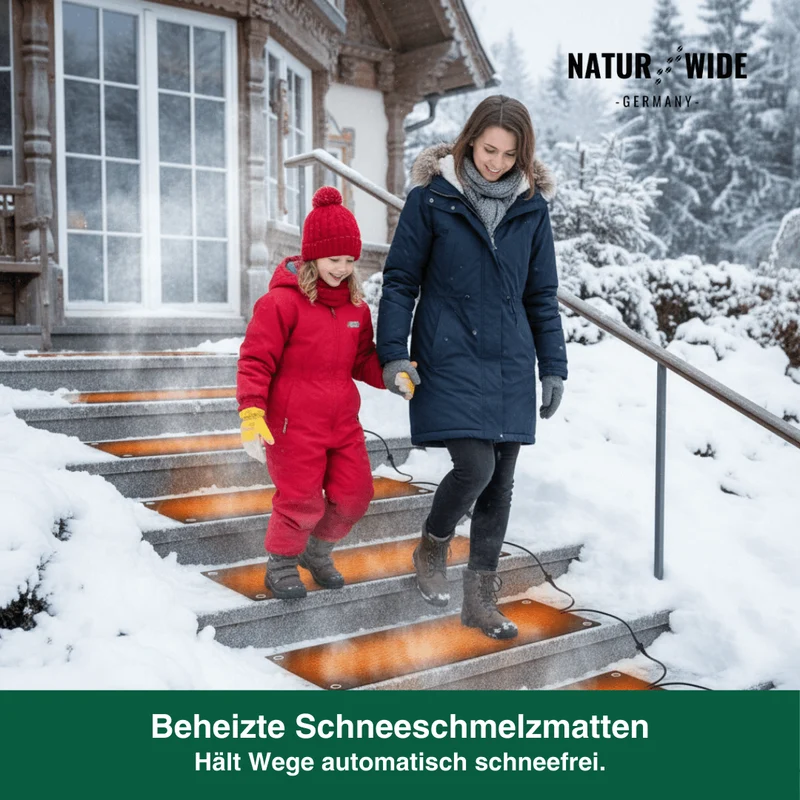 Beheizbare Schneeschmelzmatte – Anti-Rutsch Heizmatte
