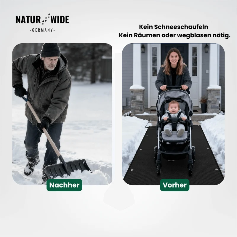 Beheizbare Schneeschmelzmatte – Anti-Rutsch Heizmatte