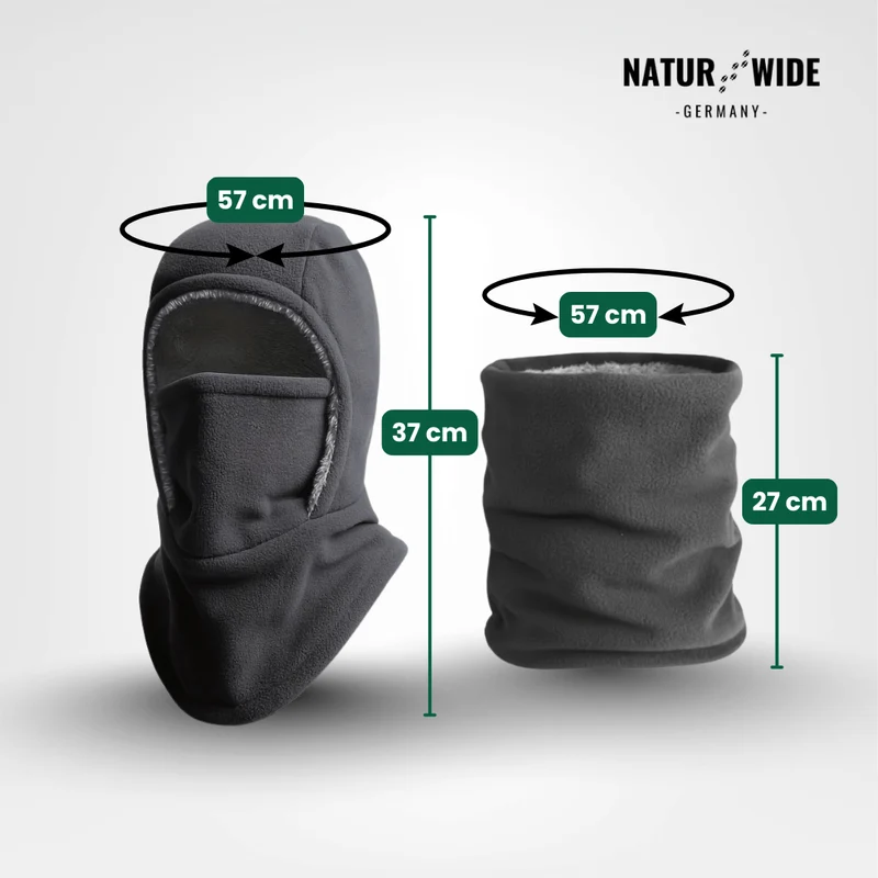 3-in-1 Winter Balaclava – Mütze, Schal & Maske