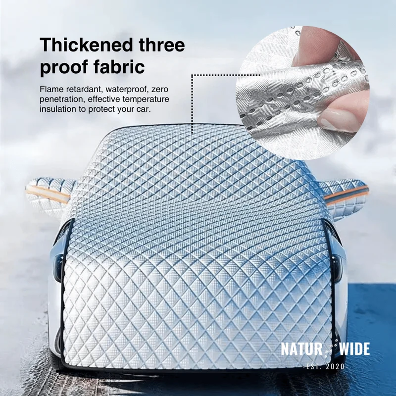 Car Windshield Snow Cover – Frost & Sun Protection for Sedans & SUVs
