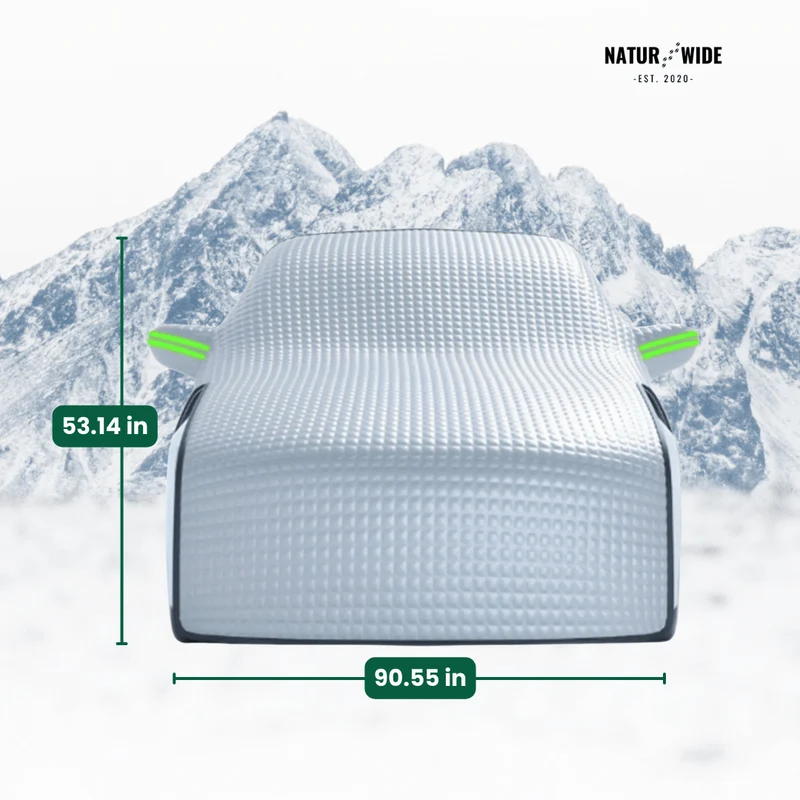 Car Windshield Snow Cover – Frost & Sun Protection for Sedans & SUVs