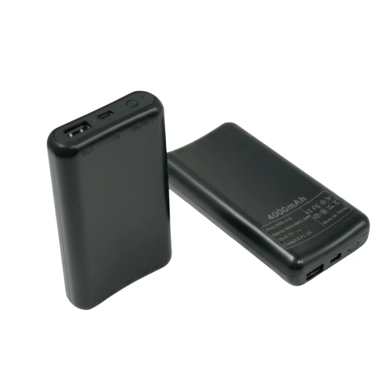 Power Bank Pair for Heated Socks — 3.7V / 2A, 2×4,000 mAh