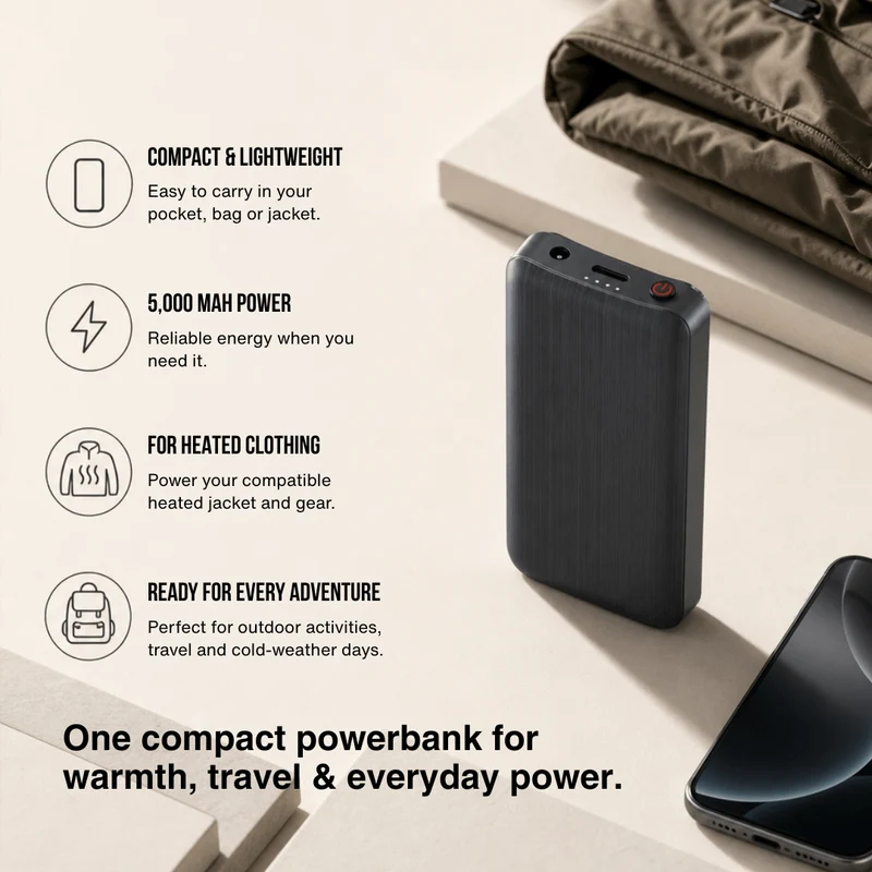 Power Bank Pair for Heated Socks — 3.7V / 2A, 2×4,000 mAh