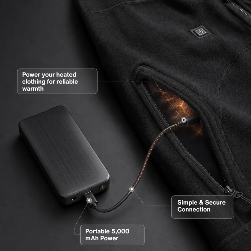 Power Bank Pair for Heated Socks — 3.7V / 2A, 2×4,000 mAh