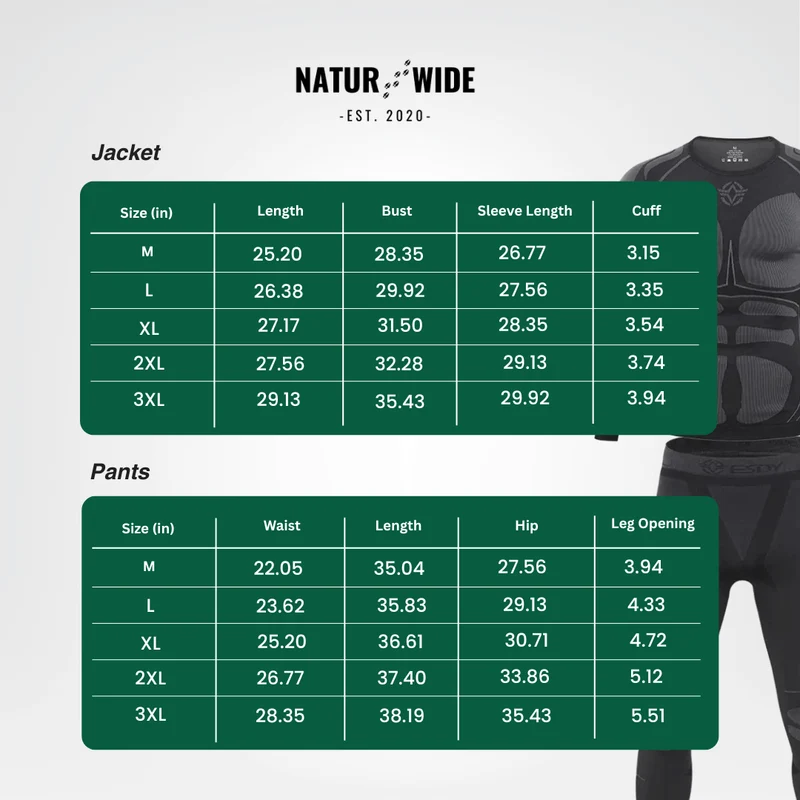 Men’s Thermal Compression Underwear Set