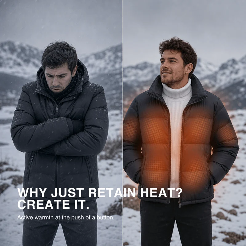 Naturwide Heated Winter Jacket – 6 Heating Zones, Waterproof & Extra Warm for Men and Women