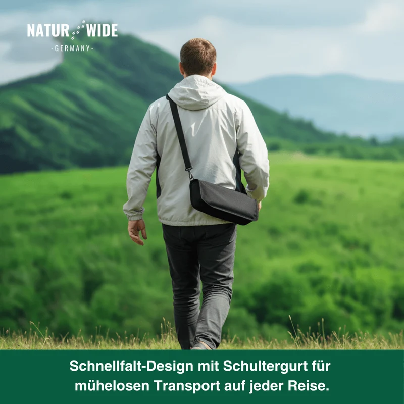 Naturwide Faltbarer Campingstuhl – Ultraleicht, Tragbar & mit Tragetasche